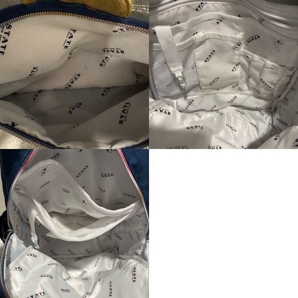 STATE DAISY RAINBOW DOT KANE Backpack Girl Blue SzOS Scholastic Sporty Girly Fun - Picture 5 of 8